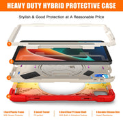 For Xiaomi Pad 5 / Pad 5 Pro Silicone + PC Tablet Case(Colorful Red)