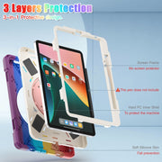 For Xiaomi Pad 5 / Pad 5 Pro Silicone + PC Tablet Protective Case(Colorful Red)