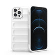 For iPhone 12 Pro Magic Shield TPU + Flannel Phone Case(White) - iPhone 12 / 12 Pro Cases by PMC TechLife | Online Shopping South Africa | PMC TechLife | Buy Now Pay Later Mobicred