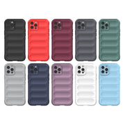 For iPhone 12 Pro Magic Shield TPU + Flannel Phone Case(White)