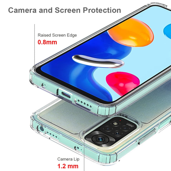 For Xiaomi Redmi Note 11 Global/Redmi Note 11S Scratchproof TPU + Acrylic Protective Phone Case(Transparent)