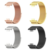 For Huawei Watch Fit Mijobs Milan Magnetic Stainless Steel Watch Band(Black) - Watch Bands by MIJOBS