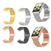 For Huawei Watch Fit Mijobs Milan Buckle Stainless Steel Watch Band(Black) - Watch Bands by MIJOBS