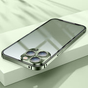 For iPhone 13 Pro Frosted Metal Phone Case (Green)