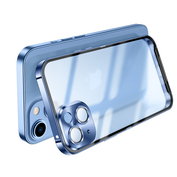 For iPhone 13 Pro Frosted Metal Phone Case (Green)
