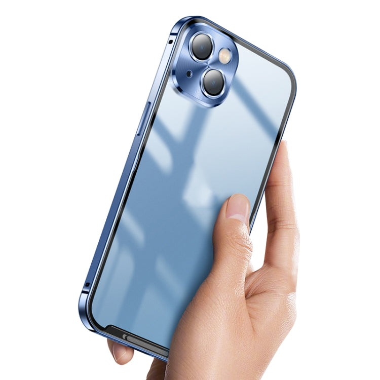 For iPhone 13 Pro Frosted Metal Phone Case (Green)