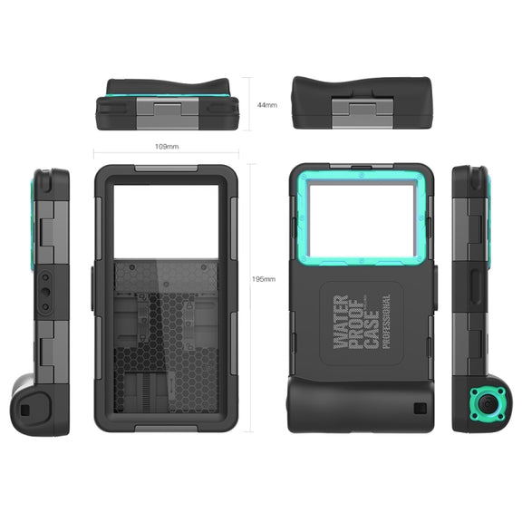 RedPepper 2nd Generation Diving Water-resistant Protective Case, Water-resistant depth: 15m(Black + Blue)