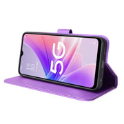 For OPPO A57 5G Diamond Texture Leather Phone Case(Purple)