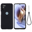 For Motorola Moto G51 5G Pure Color Liquid Silicone Shockproof Full Coverage Phone Case(Black) - Motorola Cases by PMC TechLife | Online Shopping South Africa | PMC TechLife | Buy Now Pay Later Mobicred