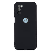 For Motorola Moto G51 5G Pure Color Liquid Silicone Shockproof Full Coverage Phone Case(Black)