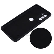 For Motorola Moto G51 5G Pure Color Liquid Silicone Shockproof Full Coverage Phone Case(Black)