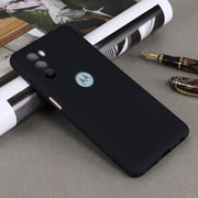 For Motorola Moto G51 5G Pure Color Liquid Silicone Shockproof Full Coverage Phone Case(Black)