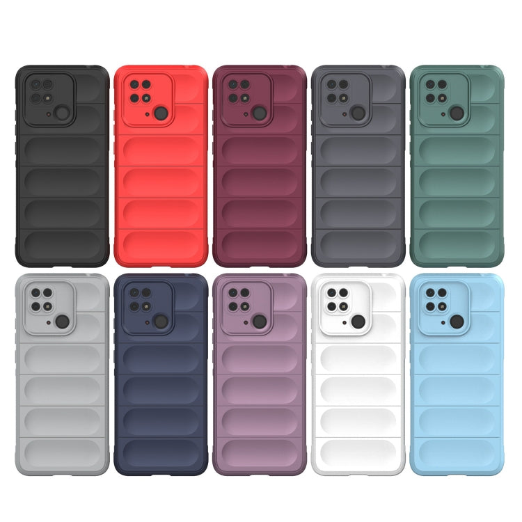 For Xiaomi Redmi 10C Magic Shield TPU + Flannel Phone Case(Purple)