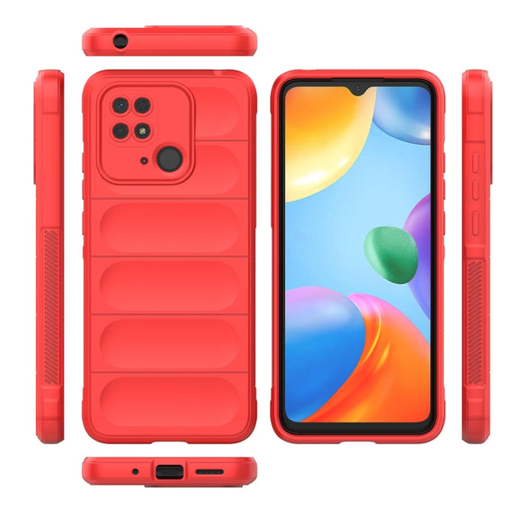 For Xiaomi Redmi 10C Magic Shield TPU + Flannel Phone Case(Purple)