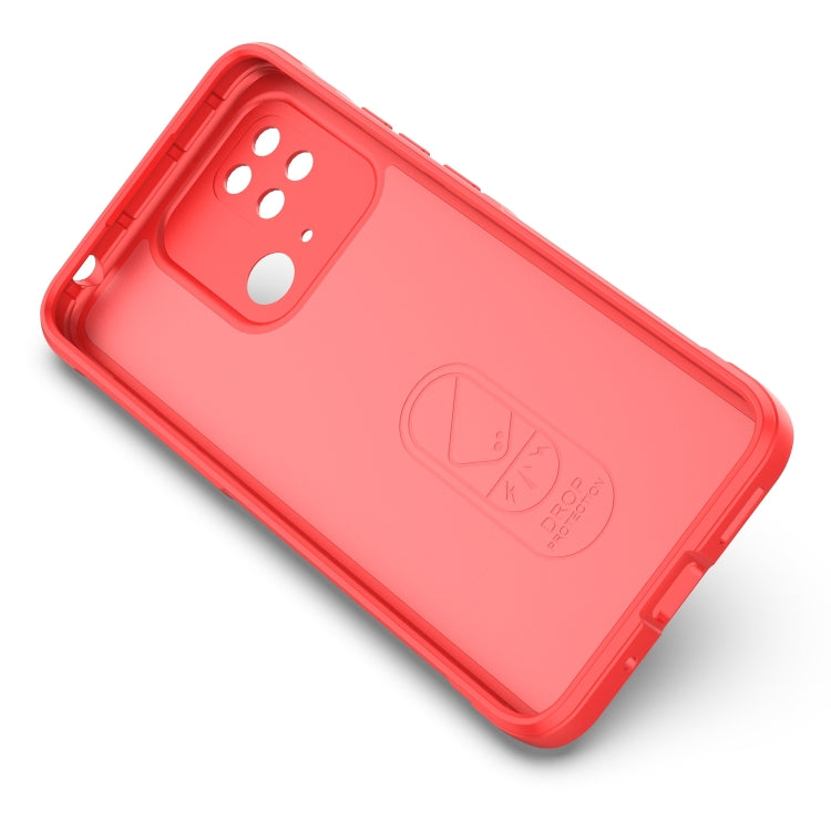 For Xiaomi Redmi 10C Magic Shield TPU + Flannel Phone Case(Purple)