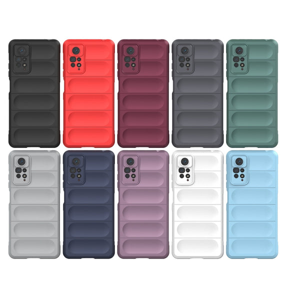 For Xiaomi Redmi Note 11 Pro International Magic Shield TPU + Flannel Phone Case(Black)