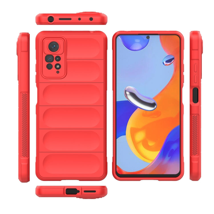 For Xiaomi Redmi Note 11 Pro International Magic Shield TPU + Flannel Phone Case(Black)