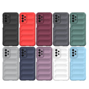 For Samsung Galaxy A23 Magic Shield TPU + Flannel Phone Case(Black)