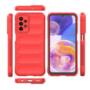 For Samsung Galaxy A23 Magic Shield TPU + Flannel Phone Case(Grey)