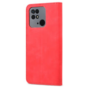For Xiaomi Redmi 10C / Redmi 10 India AZNS Skin Feel Calf Texture Flip Leather Phone Case(Red)