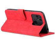 For Xiaomi Redmi 10C / Redmi 10 India AZNS Skin Feel Calf Texture Flip Leather Phone Case(Red)