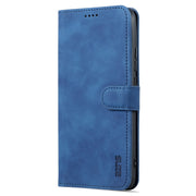 For Xiaomi Redmi 10C / Redmi 10 India AZNS Skin Feel Calf Texture Flip Leather Phone Case(Blue)