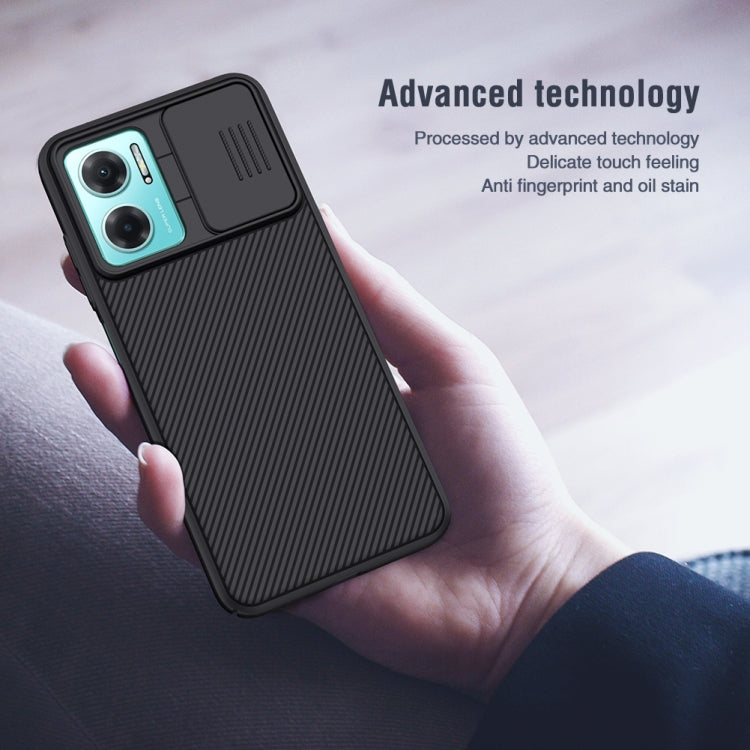 For Xiaomi Redmi Note 11E 5G / Redmi 10 5G NILLKIN Black Mirror Series Camshield PC Phone Case(Black)
