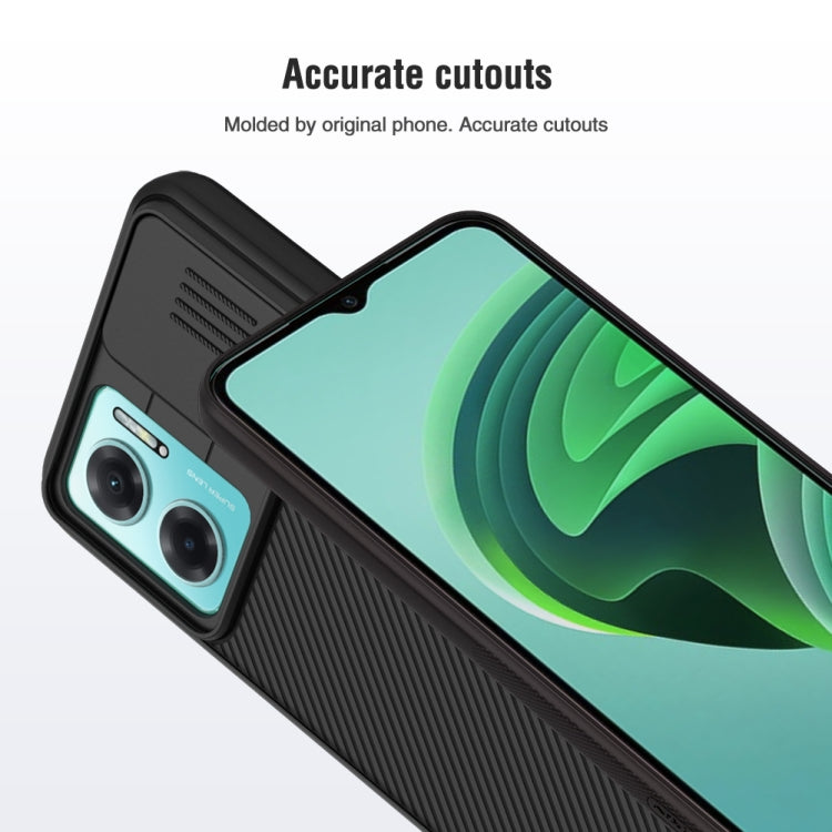 For Xiaomi Redmi Note 11E 5G / Redmi 10 5G NILLKIN Black Mirror Series Camshield PC Phone Case(Black)