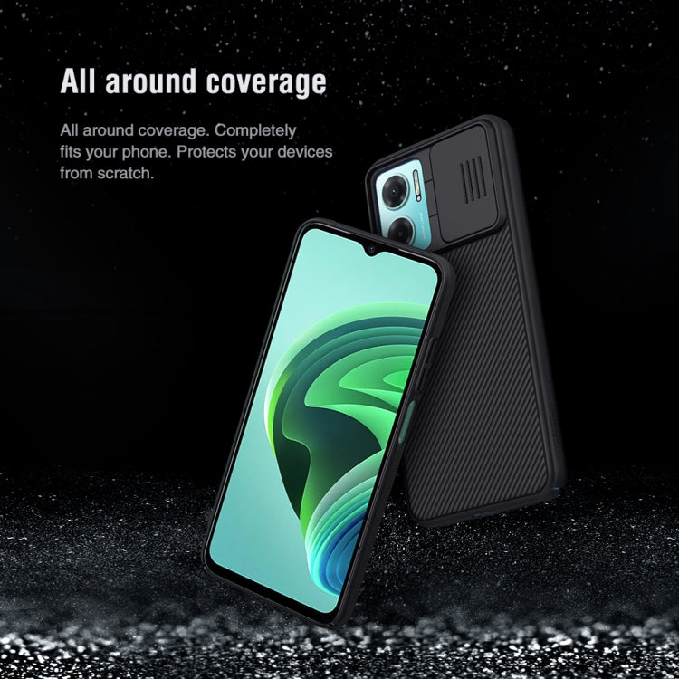 For Xiaomi Redmi Note 11E 5G / Redmi 10 5G NILLKIN Black Mirror Series Camshield PC Phone Case(Black)