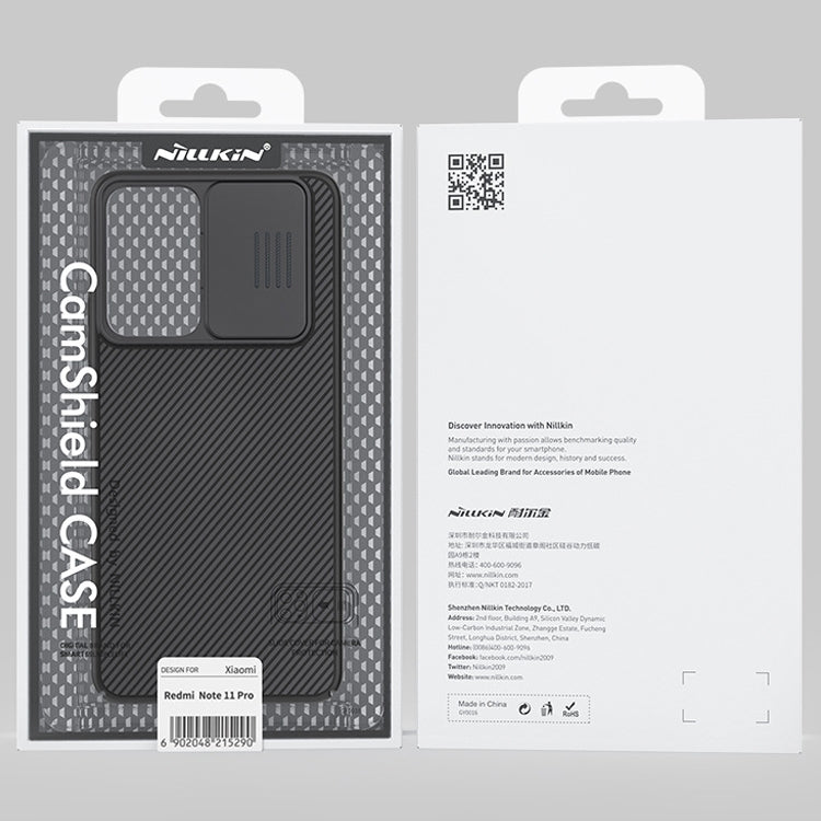 For Xiaomi Redmi Note 11E 5G / Redmi 10 5G NILLKIN Black Mirror Series Camshield PC Phone Case(Blue)