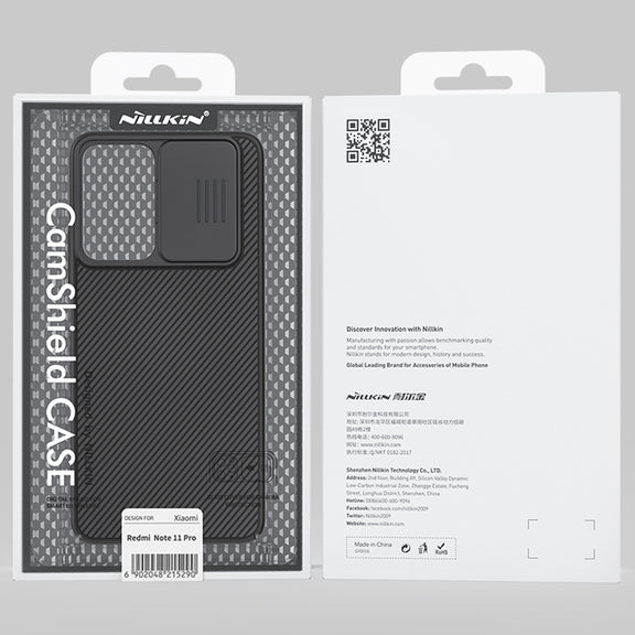 For Xiaomi Redmi Note 11E 5G / Redmi 10 5G NILLKIN Black Mirror Series Camshield PC Phone Case(Black)