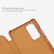 For Xiaomi Redmi Note 11S NILLKIN QIN Series Crazy Horse Texture Leather Case(Black)
