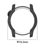Compatible with Garmin Fenix 7X TPU Half-pack Hollowed Electroplating Watch Case(Midnight Blue)
