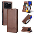 For Xiaomi POCO X4 Pro 5G AZNS Magnetic Calf Texture Leather Phone Case(Dark Brown) - Xiaomi Cases by AZNS | Online Shopping South Africa | PMC TechLife | Buy Now Pay Later Mobicred