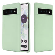 For Google Pixel 7 Pure Color Liquid Silicone Shockproof Phone Case(Green)