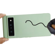 For Google Pixel 7 Pure Color Liquid Silicone Shockproof Phone Case(Green)