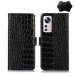For Xiaomi 12 Lite Crocodile Top Layer Cowhide Leather Phone Case(Black) - Xiaomi Cases by PMC TechLife | Online Shopping South Africa | PMC TechLife