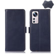 For Xiaomi 12 Lite Crazy Horse Top Layer Cowhide Leather Phone Case(Blue) - Xiaomi Cases by PMC TechLife | Online Shopping South Africa | PMC TechLife