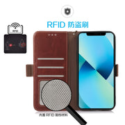 For Xiaomi 12 Lite Crazy Horse Top Layer Cowhide Leather Phone Case(Brown)