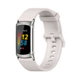 For Fitbit Charge 5 / Charge 6 Mijobs Soft Silicone  Watch Band(Grey+Silver)