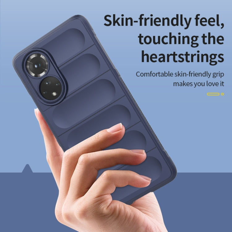 For Huawei Nova 9 SE/Honor 50 SE Magic Shield TPU + Flannel Phone Case(Wine Red)