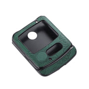 For Motorola Razr 5G Sunflower Pattern PU+TPU+PC Shockproof Phone Case(Green)