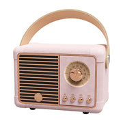 HM11 PLUS Portable HIFI Mini Retro Wireless Bluetooth Speaker(Pink)