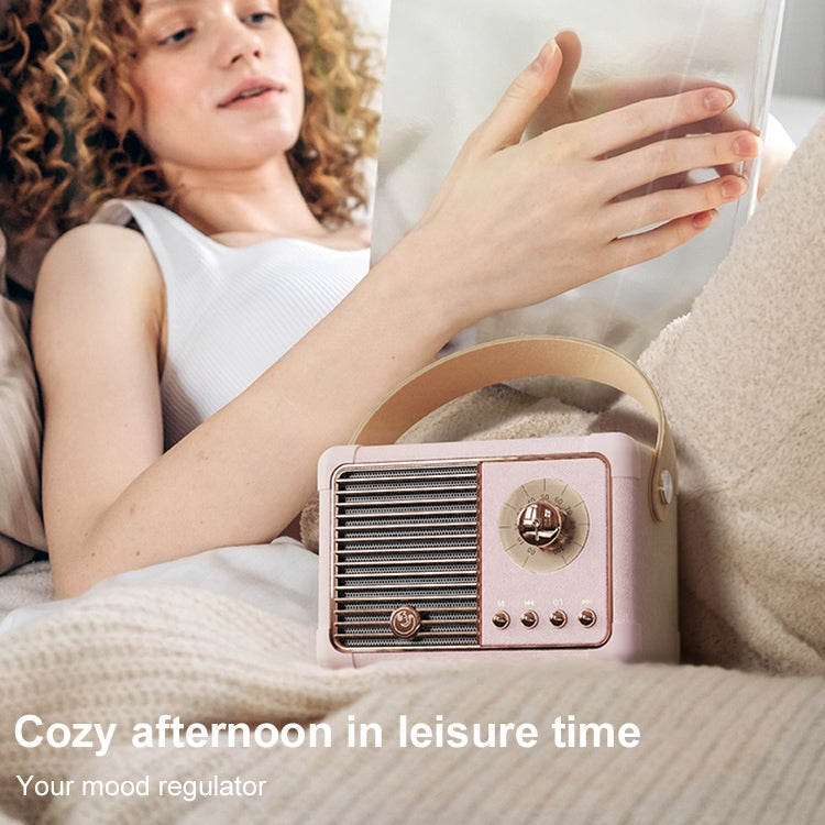 HM11 PLUS Portable HIFI Mini Retro Wireless Bluetooth Speaker(Black)