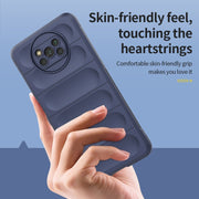 For Xiaomi Poco X3 NFC Magic Shield TPU + Flannel Phone Case(Dark Grey)
