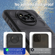 For Xiaomi Poco X3 NFC Magic Shield TPU + Flannel Phone Case(Dark Grey)