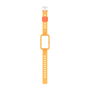 For Huawei Band 7 Integrated Transparent Silicone Watch Band(Orange)
