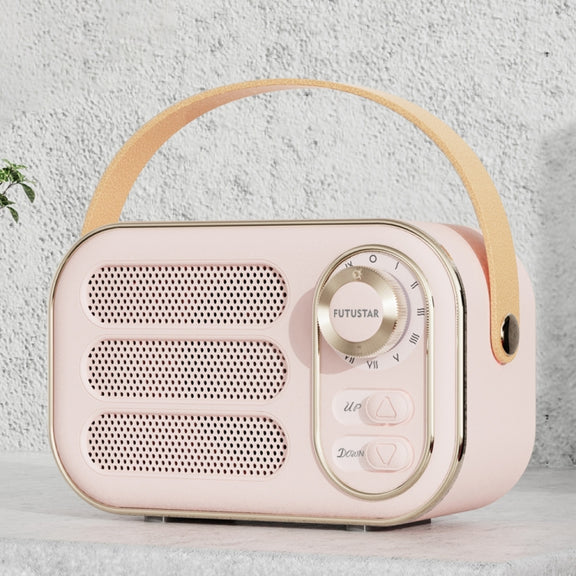 DW13 Portable HIFI Mini Retro Wireless Bluetooth Speaker(Pink)