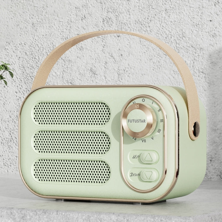 DW13 Portable HIFI Mini Retro Wireless Bluetooth Speaker(Green)