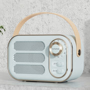 DW13 Portable HIFI Mini Retro Wireless Bluetooth Speaker(Violet Blue)
